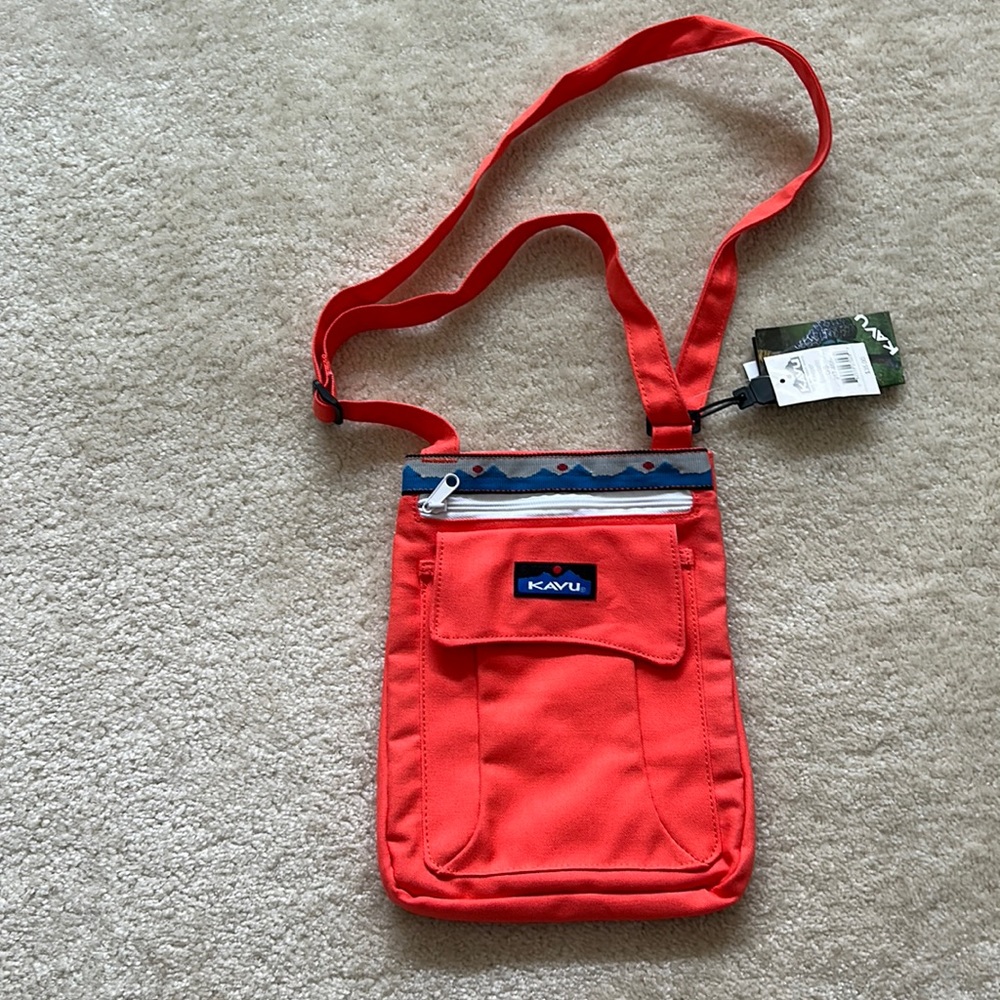 NWT! KAVU Keeper Crossbody Purse Mandarin